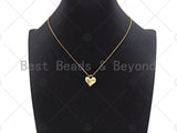 Plain Gold Puffy Heart Shape Charm/Pendant, Heart Shape Char