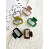 Matte Rectangular Hair Claw - CUPO MATTE ASSORTED: Assorted / ONE SIZE