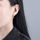 Minimalist Rectangular Hoop Earrings
