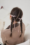 Satin Ribbon Hair Bow Pin Set