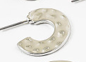 *Hammered Silver Hoops