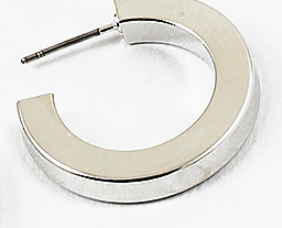 *Thick Silver Hoop