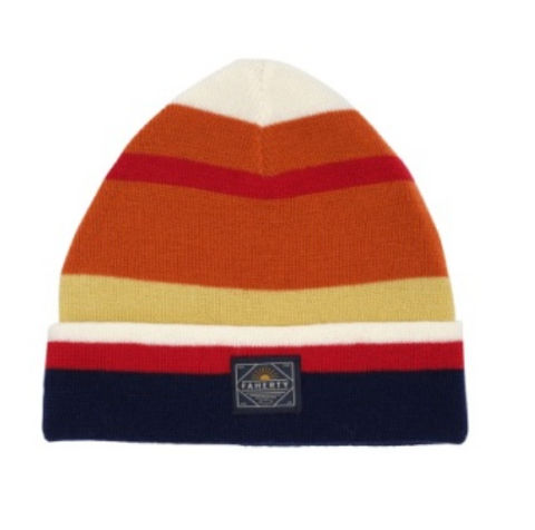 Faherty Striped Workwear Beanie