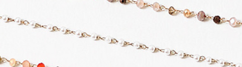 Delicate Tiny Pearl Chain Necklace