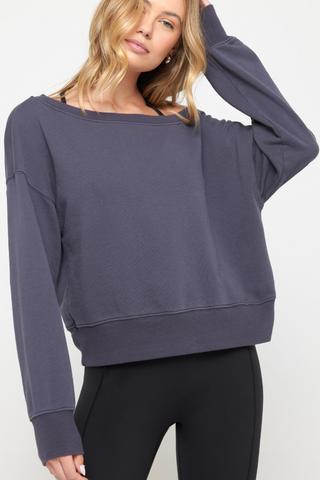 Spiritual Gangster Vida Off Shoulder Sweatshirt