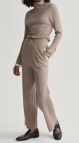 Varley Simeon Wide Rib Knit Trouser