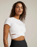 Beyond Yoga Featherweight Under Over Cropped Tee
