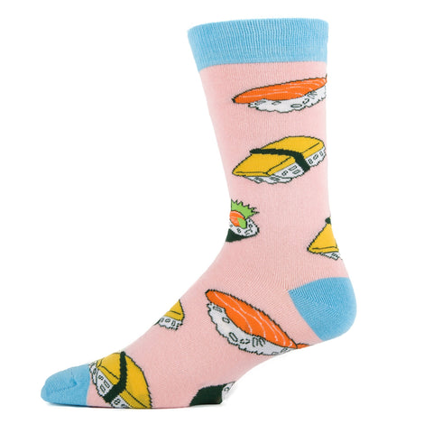Sushi Rocks | Men's Cotton Crew Funny Socks