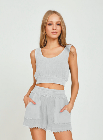 Vintage Havana Heavy Wash Terry Boy Short