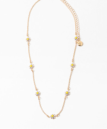 Enamel Daisy Chain Necklace