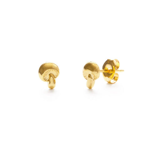 *Tiny Mushroom Stud Earring