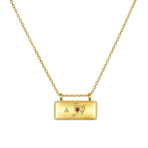 Satya Zodiac Constellation Tablet Necklace
