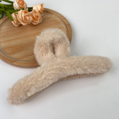 Super Soft Fuzzy Hair Clip